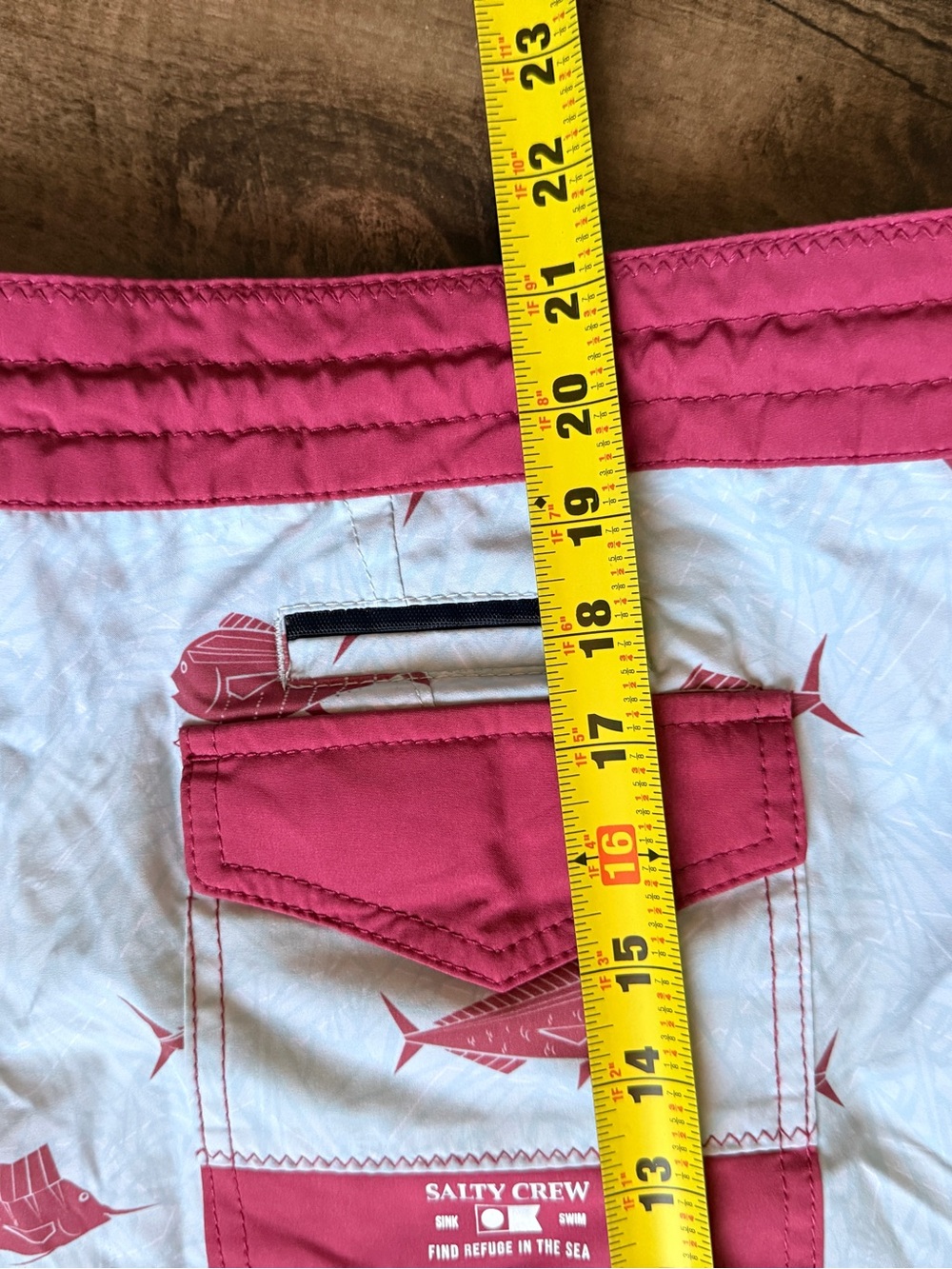 Salty Crew Mens Bait Tank Utility Boardshort , Blue Red, 42 - Picture 7 of 9